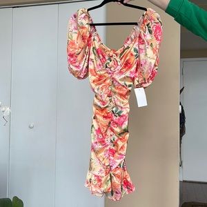 For Love and Lemons Mini Open Back Dress L